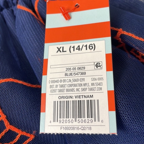 Girls Cat & Jack Tulle Embroidered Skirt Navy Blue size XL (14/16) - Picture 5 of 5